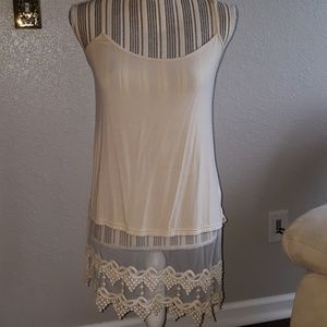 Grace & Lace Cream Cami/Lace Extender Medium